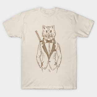 Ninja Business Wolf T-Shirt